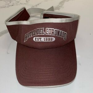 Hotel Del Coronado CA EST 1888 Velcro Adjust Sun Visor Hat Gear for Sports